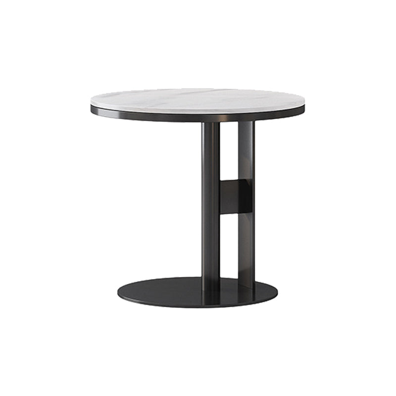 19.69" Tall Contemporary Style Side End Table Round Sofa Side Accent Table