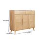 Modern Straight Legs Side Cabinet Wood Knobs Cabinet with Drawer