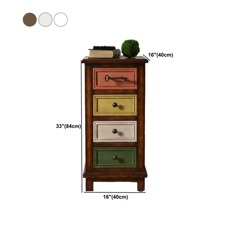 Rectangle accent industriel armoire en bois suspendu en bois armoire avec tiroir