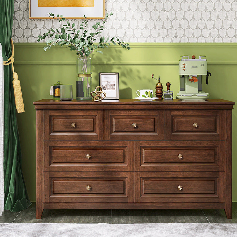 Modern Rectangle Side Cabinet Wood Knobs Cabinet with Drawer