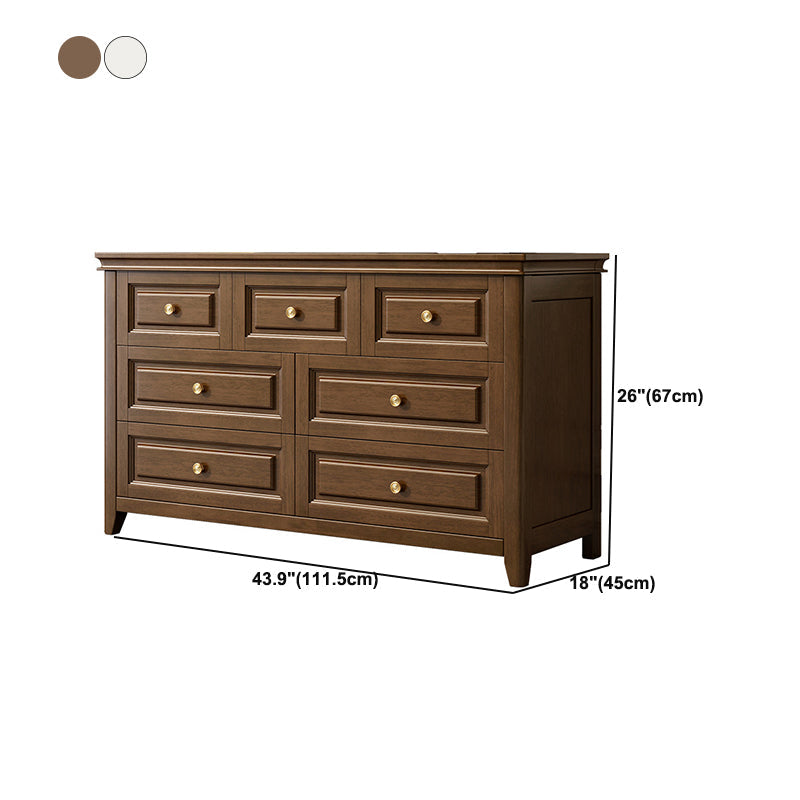 Modern Rectangle Side Cabinet Wood Knobs Cabinet with Drawer