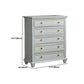 Modern Rectangle Side Cabinet Gray Wood Knobs Cabinet with Drawer