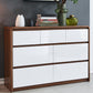 Rectangular Modern Cabinet Wood Minimalist Side Cabinet with Drawer
