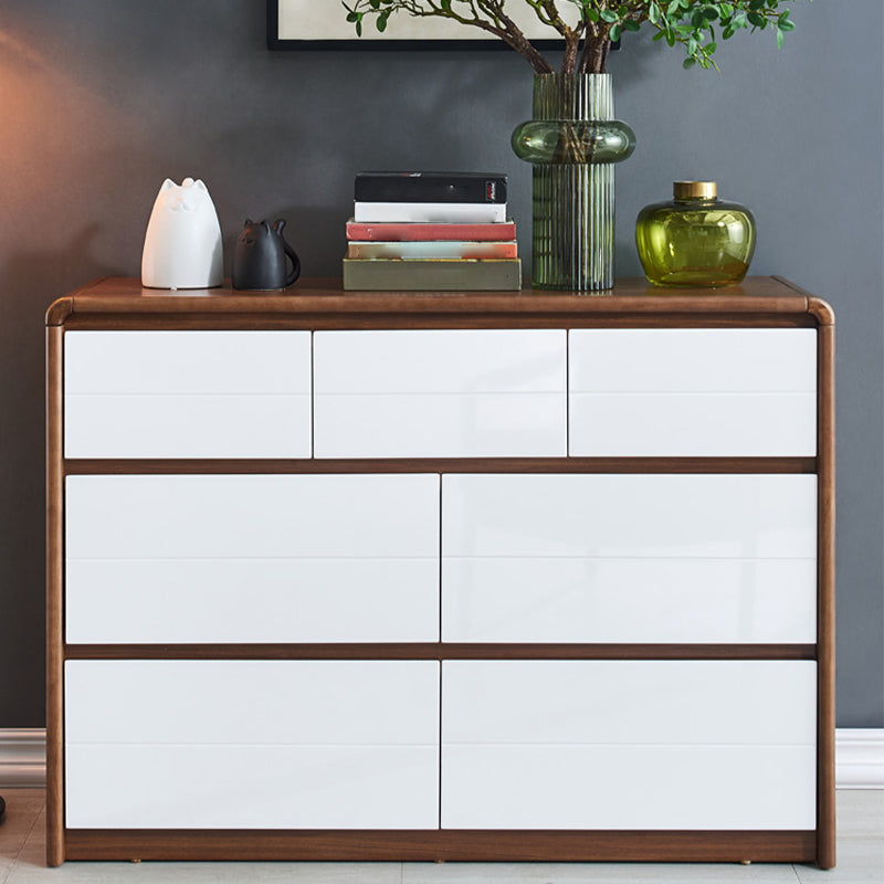 Rectangular Modern Cabinet Wood Minimalist Side Cabinet with Drawer