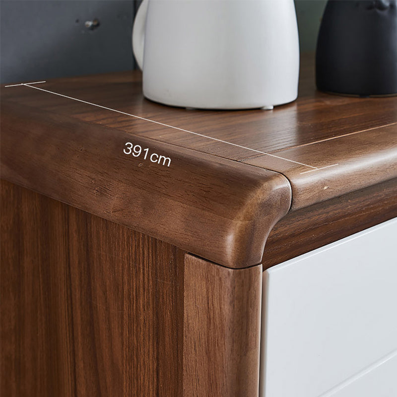 Rectangular Modern Cabinet Wood Minimalist Side Cabinet with Drawer