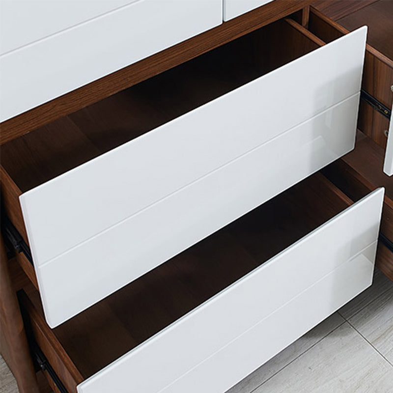 Rectangular Modern Cabinet Wood Minimalist Side Cabinet with Drawer