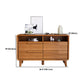 Rectangular Modern Cabinet Wood Minimalist Side Cabinet with Drawer