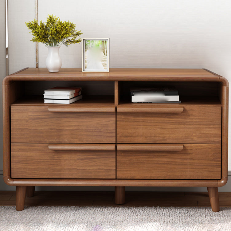 Mobile rettangolare moderno mobile laterale minimalista in legno con cassetto