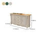 Glam 2-door Sideboard in White Solid Wood with Marble for Living Room Clearhalo 'buffet_sideboard' 'Buffets & Sideboards' 'furn' 'furn_buffet_sideboard' 'Furniture' 'Kitchen & Dining Furniture' 5896293