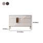 Glam -stijl dressoir houten dressoir met metalen benen voor woonkamer