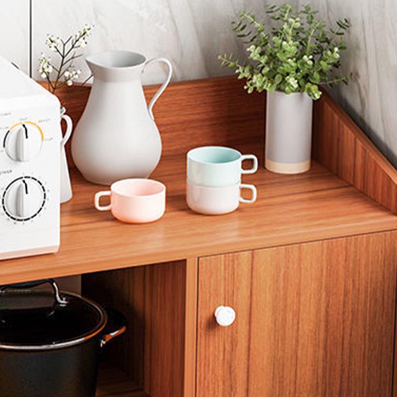 Sideboard di ristoro ingegnerizzato in stile contemporaneo con base in legno massiccio