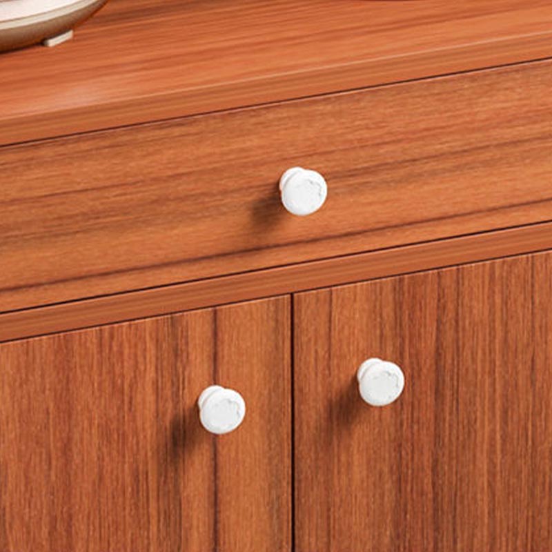 Sideboard di ristoro ingegnerizzato in stile contemporaneo con base in legno massiccio