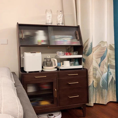 Portises en verre massif du buffet moderne Armoires avec porte coulissante