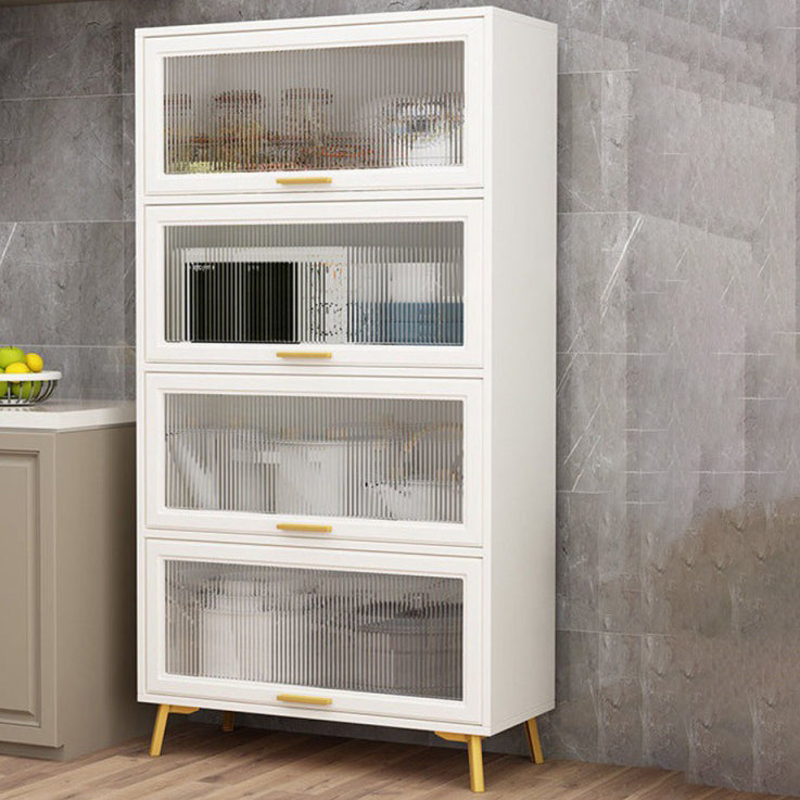 Puertas de madera de ingeniería modernas Puertas de vidrio de comedor gabinetes