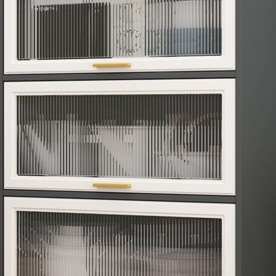 Puertas de madera de ingeniería modernas Puertas de vidrio de comedor gabinetes