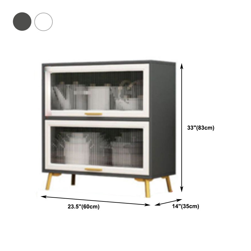Puertas de madera de ingeniería modernas Puertas de vidrio de comedor gabinetes