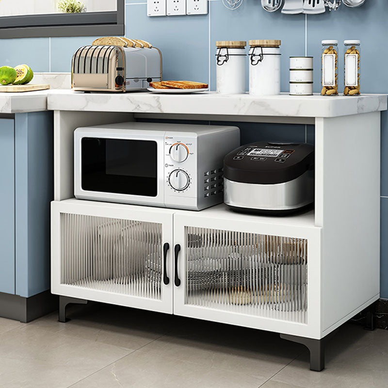 Moderne stijl bijbord witte en grijze houten eetserver met 2 deuren