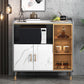 Sideboard di vetro della scheda laterale contemporanea per sala da pranzo