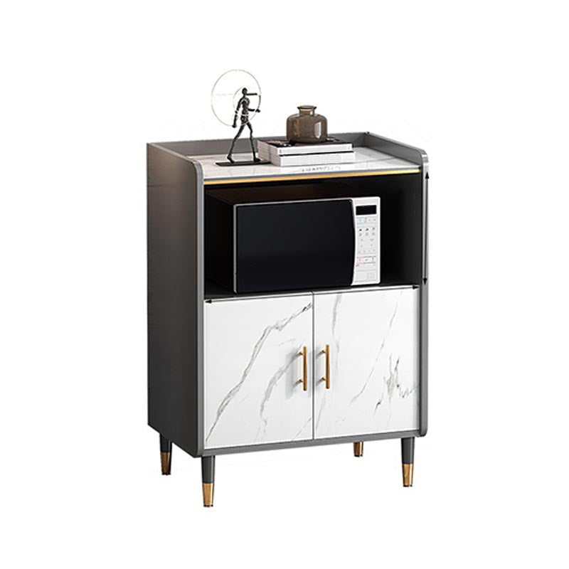 Sideboard di vetro della scheda laterale contemporanea per sala da pranzo