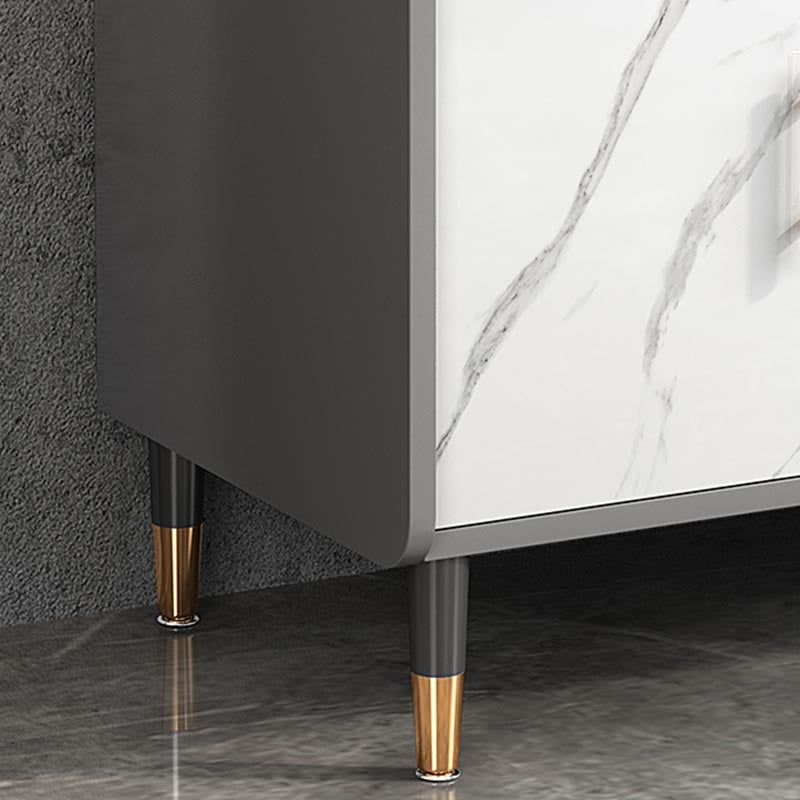 Sideboard di vetro della scheda laterale contemporanea per sala da pranzo