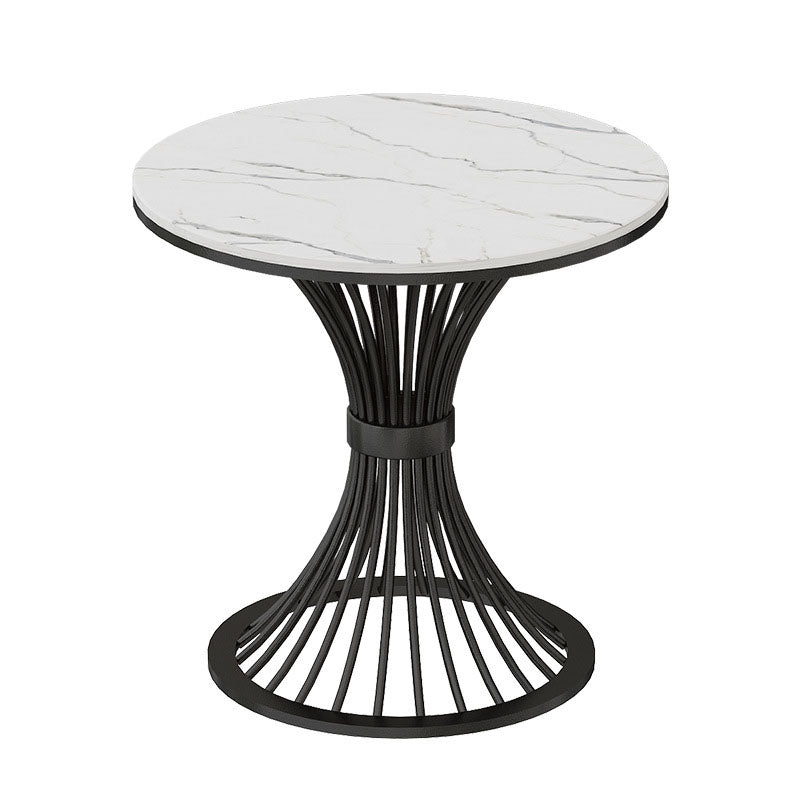 Stone Top Table for Kitchen Metal Traditional Luxury Round Dining Table