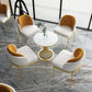 Stone Top Table for Kitchen Metal Traditional Luxury Round Dining Table
