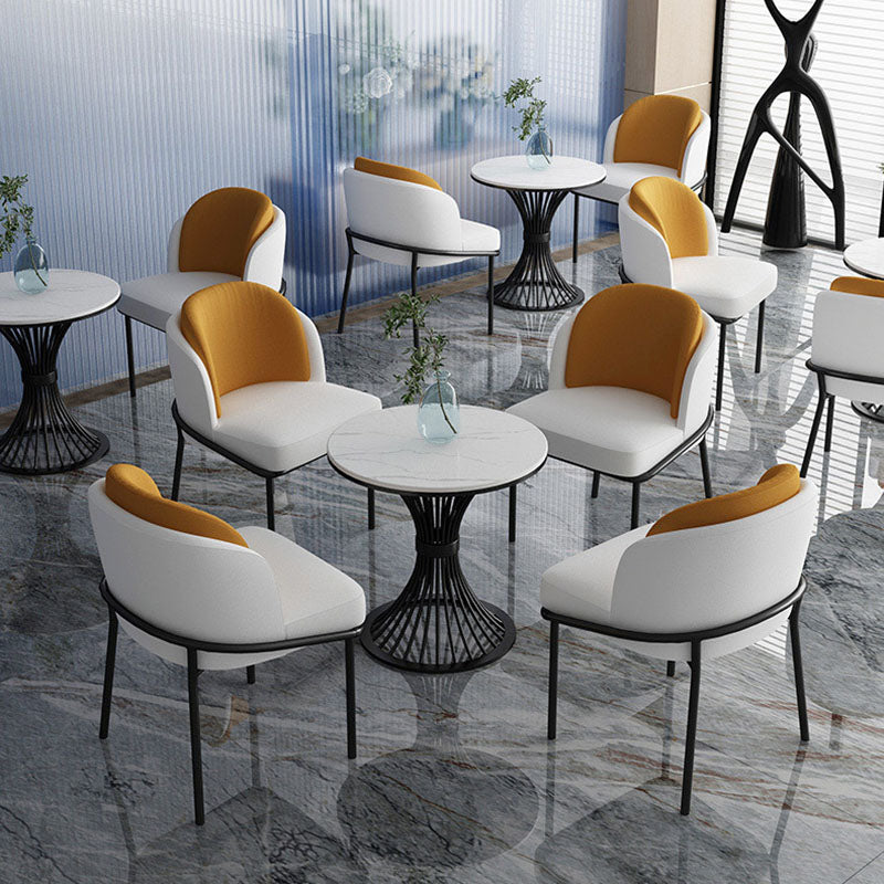 Stone Top Table for Kitchen Metal Traditional Luxury Round Dining Table