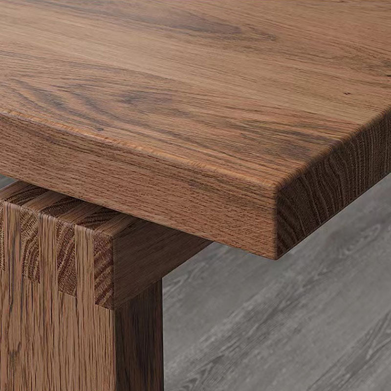 Tavolo da pranzo in stile semplicità tavolo marrone per cucina domestica