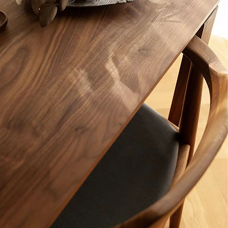 Tavolo da pranzo in stile semplicità tavolo marrone per cucina domestica