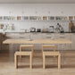 Table à manger de style simplicité Table en bois massif naturel pour la cuisine à la maison