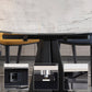 Round Steel Pedestal Dining Table Modern Dining Table with Leaf Extension Clearhalo 'Dining Tables & Seating' 'Dining Tables' 'dining_table' 'furn' 'furn_dining_table' 'Furniture' 'Kitchen & Dining Furniture' 5896830