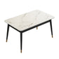Sintered Stone Dining Table Traditional Luxury Rectangle Table for Home Black Without Chairs Clearhalo 'Dining Tables & Seating' 'Dining Tables' 'dining_table' 'furn' 'furn_dining_table' 'Furniture' 'Kitchen & Dining Furniture' 5896836