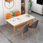 Sintered Stone Dining Table Traditional Luxury Rectangle Table for Home Clearhalo 'Dining Tables & Seating' 'Dining Tables' 'dining_table' 'furn' 'furn_dining_table' 'Furniture' 'Kitchen & Dining Furniture' 5896846