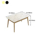 Sintered Stone Dining Table Traditional Luxury Rectangle Table for Home Clearhalo 'Dining Tables & Seating' 'Dining Tables' 'dining_table' 'furn' 'furn_dining_table' 'Furniture' 'Kitchen & Dining Furniture' 5896853