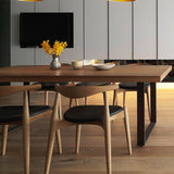 Industrial Dining Table with Brown Pine Rectangle Dining Table for Kitchen without Chair Clearhalo 'Dining Tables & Seating' 'Dining Tables' 'dining_table' 'furn' 'furn_dining_table' 'Furniture' 'Kitchen & Dining Furniture' 5896857