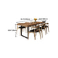 Industrial Dining Table with Brown Pine Rectangle Dining Table for Kitchen without Chair Clearhalo 'Dining Tables & Seating' 'Dining Tables' 'dining_table' 'furn' 'furn_dining_table' 'Furniture' 'Kitchen & Dining Furniture' 5896865