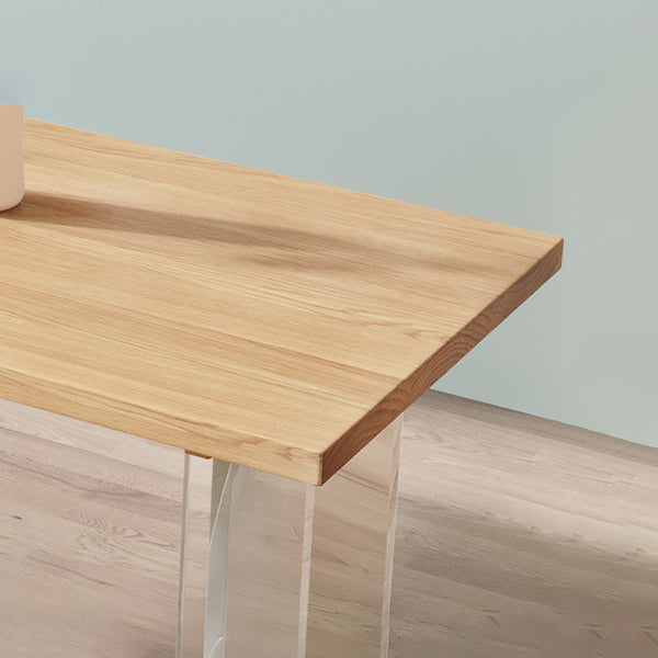 Modern Wood Top Dining Table Double Pedestal Table for Kitchen Clearhalo 'Dining Tables & Seating' 'Dining Tables' 'dining_table' 'furn' 'furn_dining_table' 'Furniture' 'Kitchen & Dining Furniture' 5896936