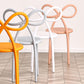 Modern Style Dining Chair Armless Dining Chairs with Plastic Legs for Kitchen