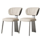Glam Dining Chair Armless Dining Chair with Metal Legs for Kitchen Grey 2 Piece Set Clearhalo 'Dining Chairs' 'Dining Tables & Seating' 'dining_chair' 'furn' 'furn_dining_chair' 'Furniture' 'Kitchen & Dining Furniture' 5897057