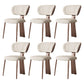 Glam Dining Chair Armless Dining Chair with Metal Legs for Kitchen Rose Gold 6 Piece Set Clearhalo 'Dining Chairs' 'Dining Tables & Seating' 'dining_chair' 'furn' 'furn_dining_chair' 'Furniture' 'Kitchen & Dining Furniture' 5897080