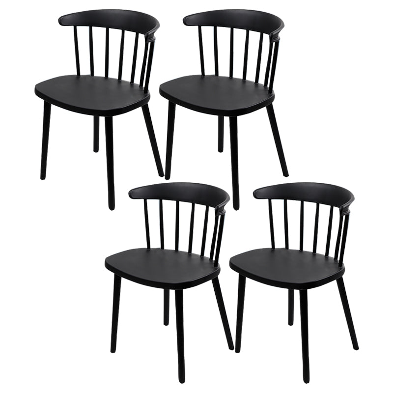 Silla de plástico de silla de comedor contemporánea para uso doméstico