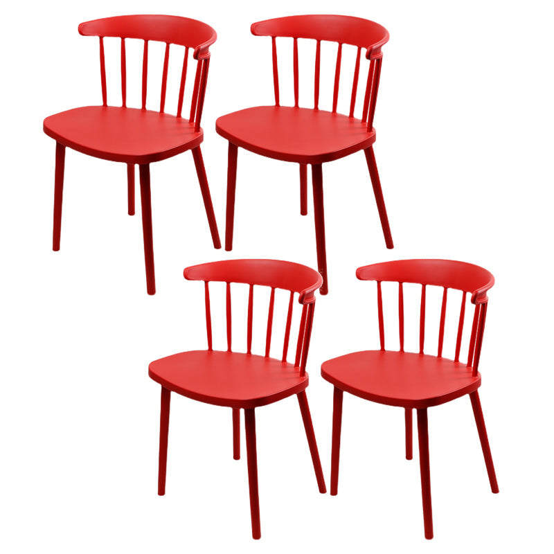 Silla de plástico de silla de comedor contemporánea para uso doméstico