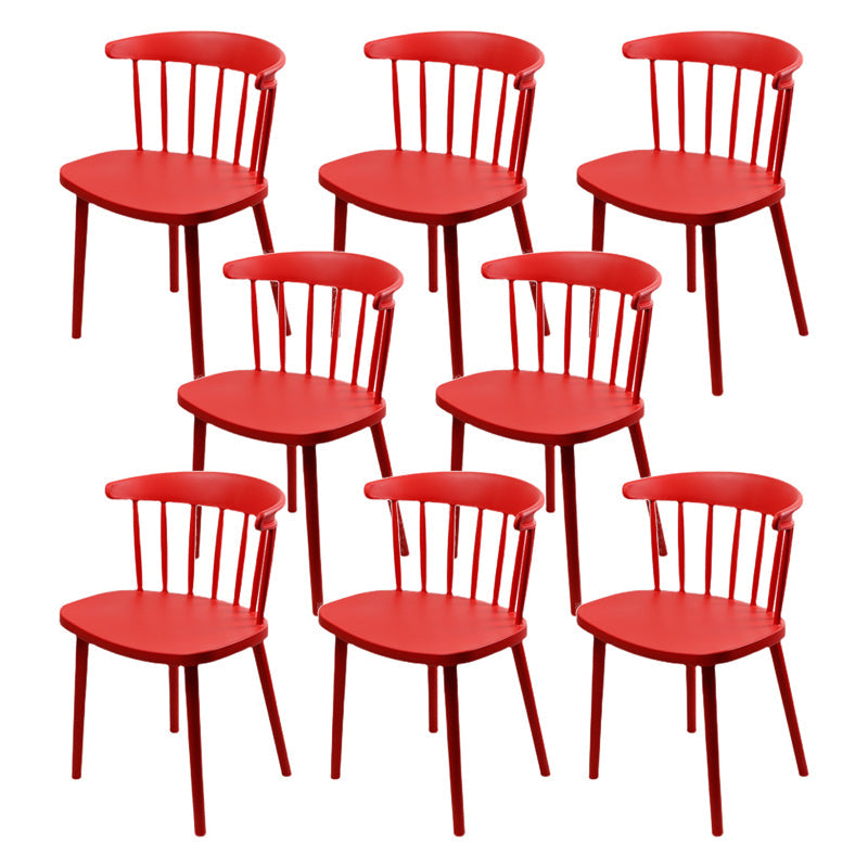 Silla de plástico de silla de comedor contemporánea para uso doméstico