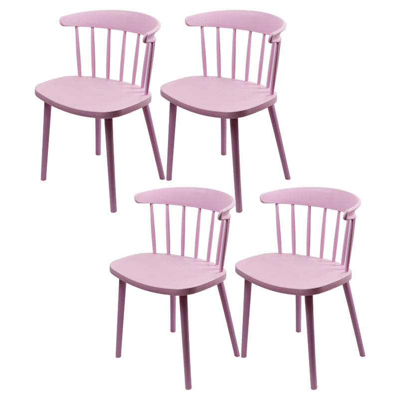 Silla de plástico de silla de comedor contemporánea para uso doméstico