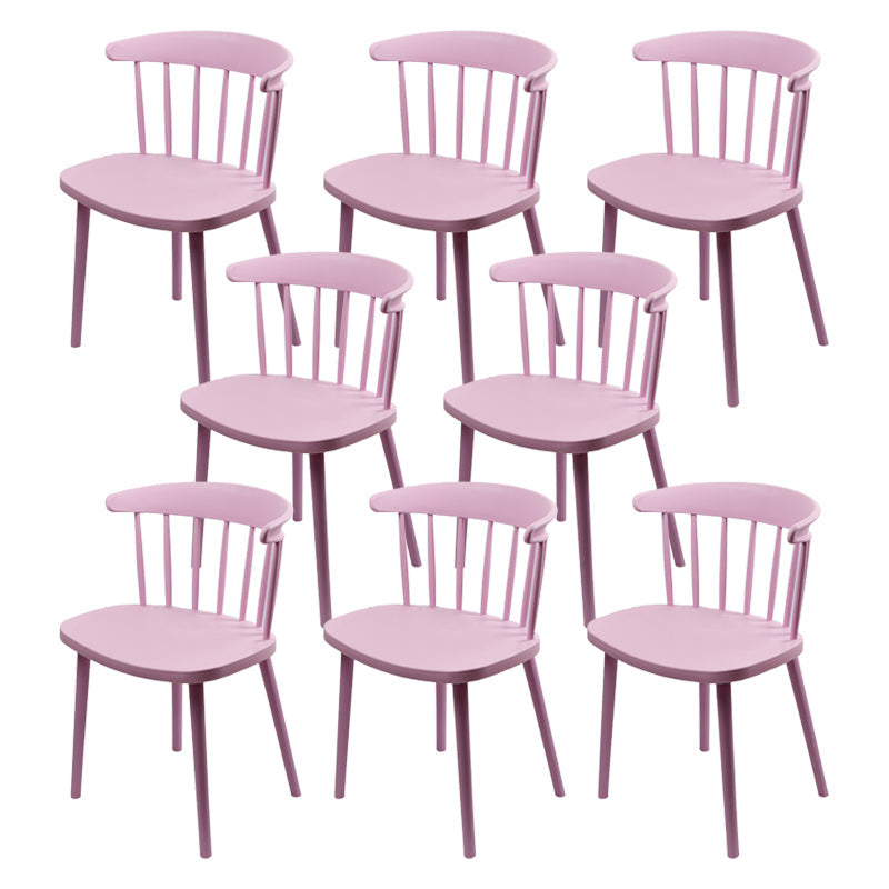 Silla de plástico de silla de comedor contemporánea para uso doméstico