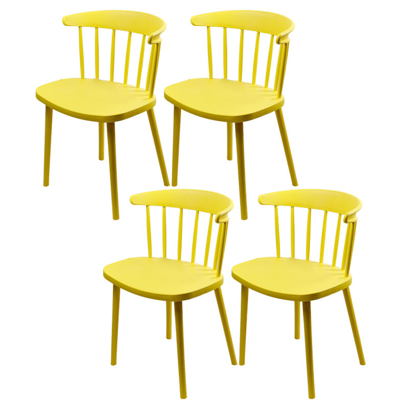 Silla de plástico de silla de comedor contemporánea para uso doméstico