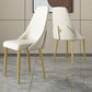 Glam Style Dining Chairs PU Leather Dining Side Chair for Indoor