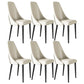 Glam Style Dining Chairs PU Leather Dining Side Chair for Indoor
