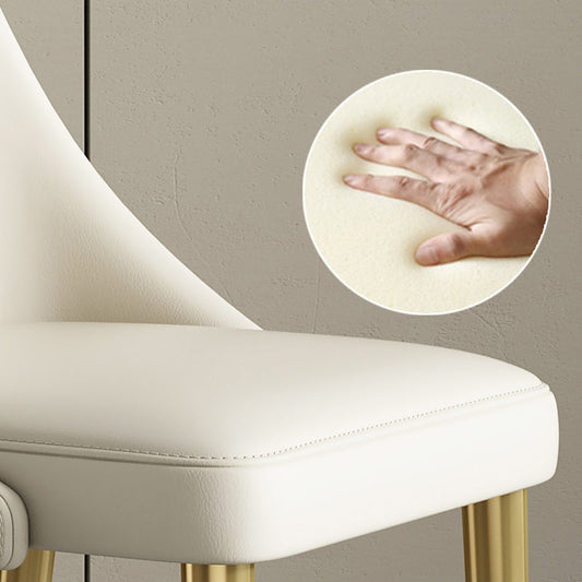 Essstühle im Glam -Stil PU Leder Essnetzstuhl für Innenräume