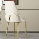 グラムスタイルのダイニングチェアPUレザーダイニングサイドチェアインドア用